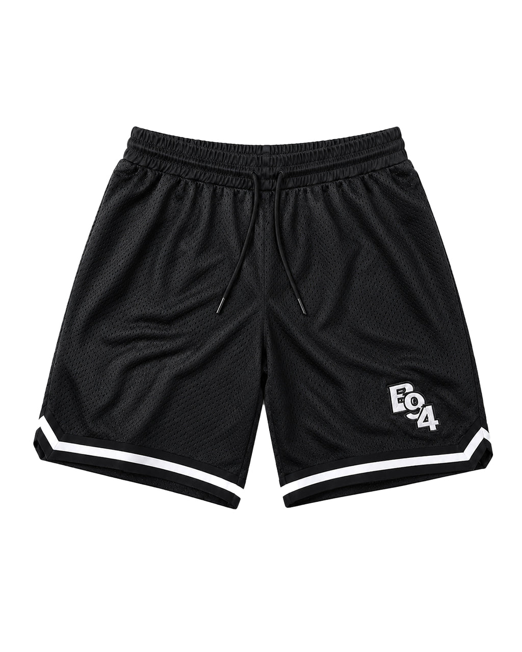 Short vintage fundamentals negro con bordado Blanco