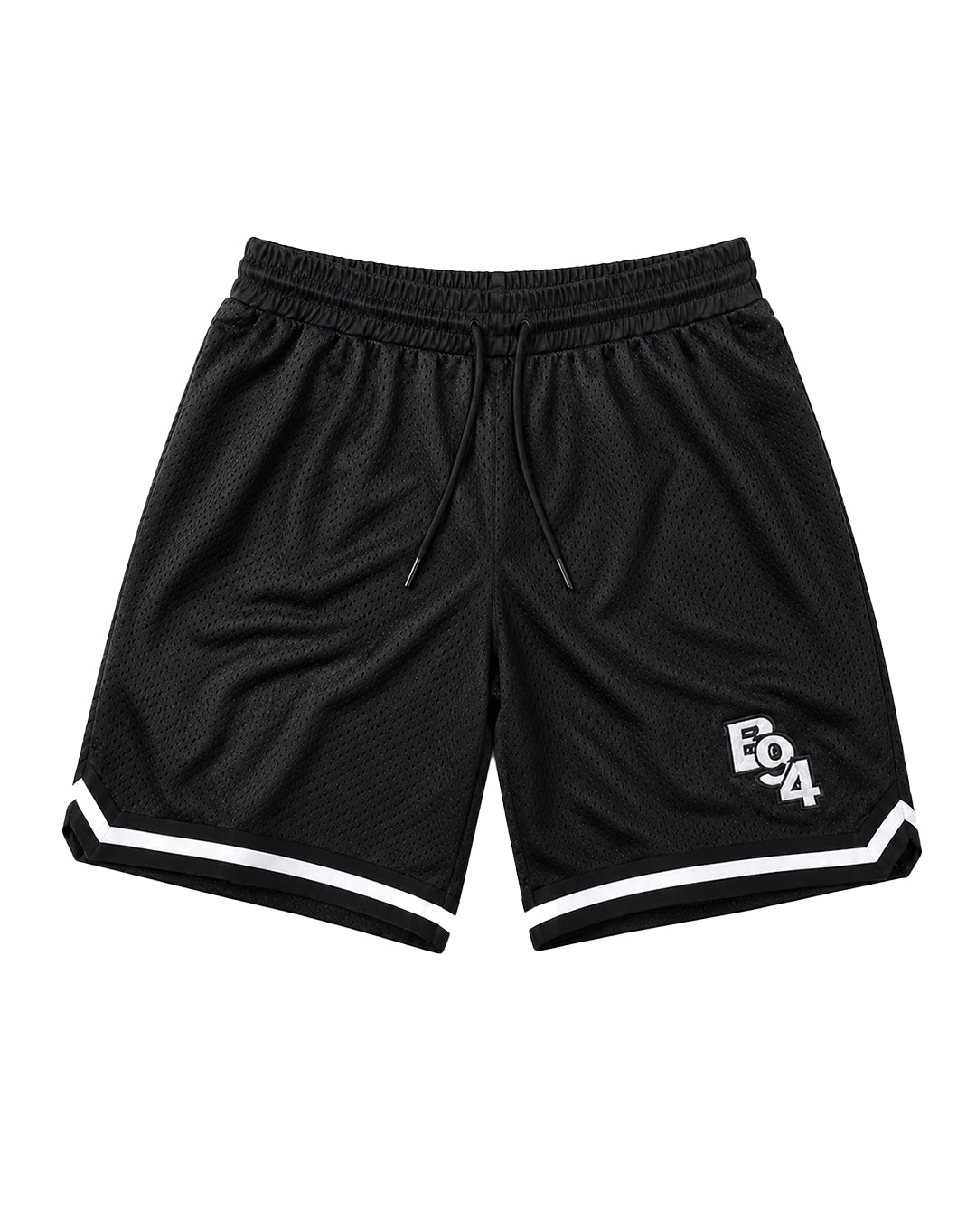 Short vintage fundamentals negro con bordado Blanco