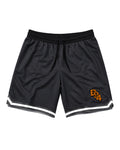 Short vintage fundamentals negro con bordado Naranja