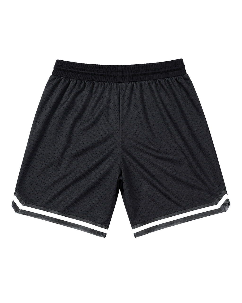 Short vintage fundamentals negro con bordado Naranja