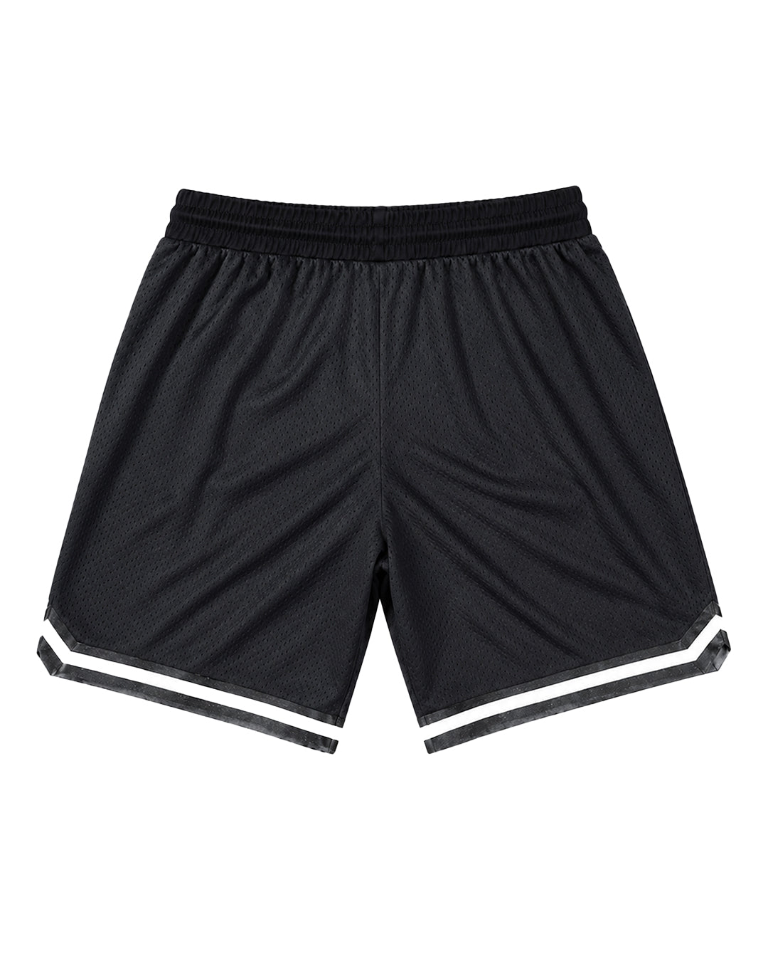 Short vintage fundamentals negro con bordado Naranja