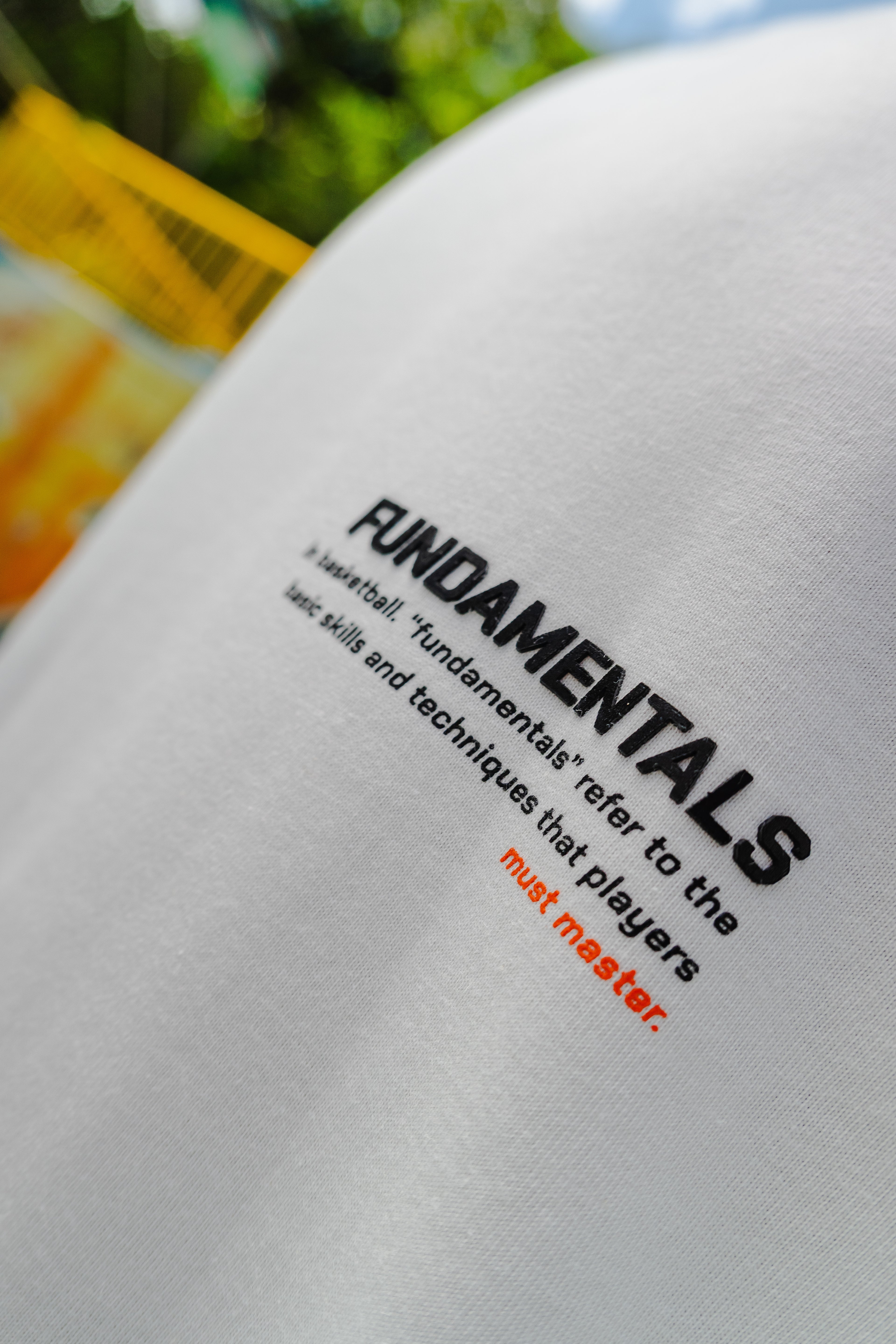 Camiseta Oversize  - Fundamentals - Unisex Blanco 220G